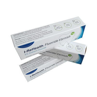 Barniz amarillo de sequía rápido pediátrico del fluoruro con sabor sabroso