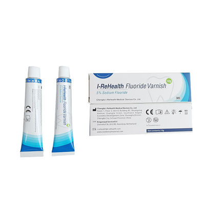 Fluoruro de secado rápido de 15 segundos barnizar el color amarillo para pediátrico