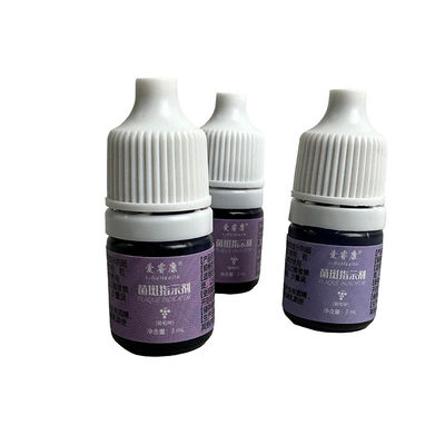 El indicador de la placa dental del sabor de la uva para protege caries con el embalaje 3ml