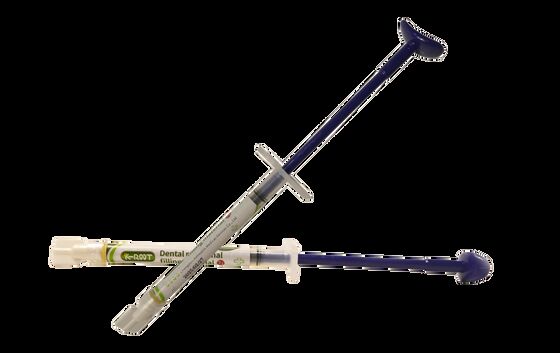 Relleno del canal dental para niños.