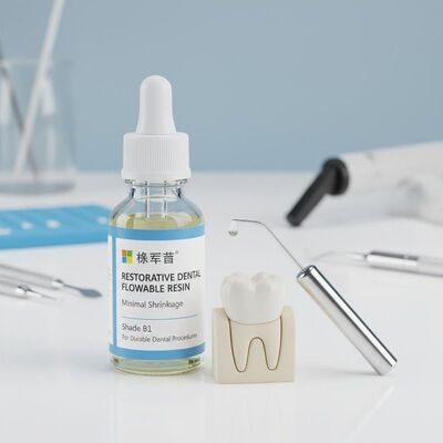 Material Dental Restaurador Resina Fluida con Mínima Contracción y Tono B1 Diseñado para Procedimientos Dentales Duraderos