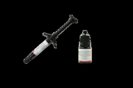 Kit de adhesivo ortodóntico con 6 ml de solución de pretratamiento y 4 g de resinas compuestas adhesivas curadas con luz para el sistema de unión directa