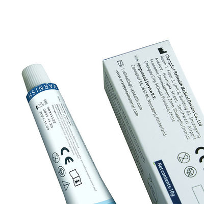 Barniz pediátrico pegajoso de sequía rápido del fluoruro para los dientes sensibles 10g