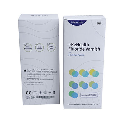 Barniz del fluoruro de sodio del 5% para el curado de la sensibilidad de dientes de los adultos 10-15s