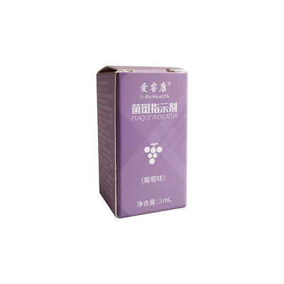 indicador de teñido bicolor de la placa del sabor de la uva 3ml para dental