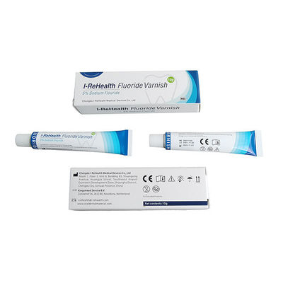 barniz del fluoruro del melón del sodio de 0.5g 22600ppm el 5% para dental con color amarillo